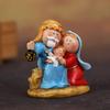 Religious Home Decors Nativity Scene Cartoon Resins Miniature Figurines Festives Tabletop Holiday Manger Scene Ornament