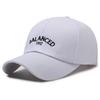 Balanced Letter Embroidery Baseball Cap Sun Protection Breathable Hat Peaked