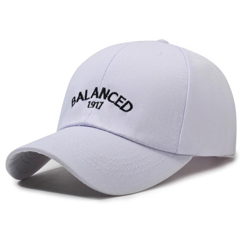 Balanced Letter Embroidery Baseball Cap Sun Protection Breathable Hat Peaked