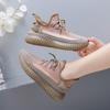 Women's New Fly-woven Shoes, Jelly Shoes, Breathable and Comfortable Student Casual Sports Shoes, Running Shoes