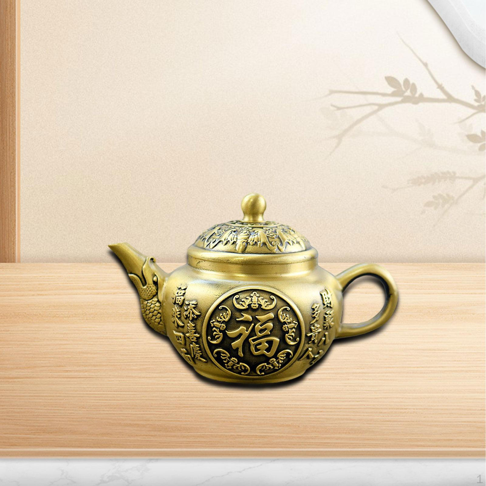 Статуя чайника, подарок на день рождения, украшение стола, украшение для полки, центральные элементы интерьера C