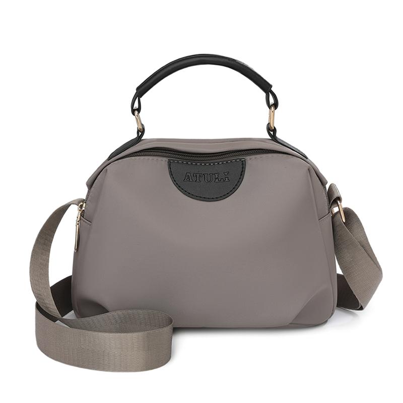 Small Square Bag Nylon Handbag Solid Color Women's Bag Travel Crossbody Shoulder Bag