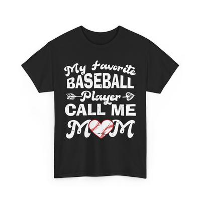 Baseballshirt, Mein Lieblings-Baseballspieler nennt mich Mama Baseball-Liebhaber-Shirt