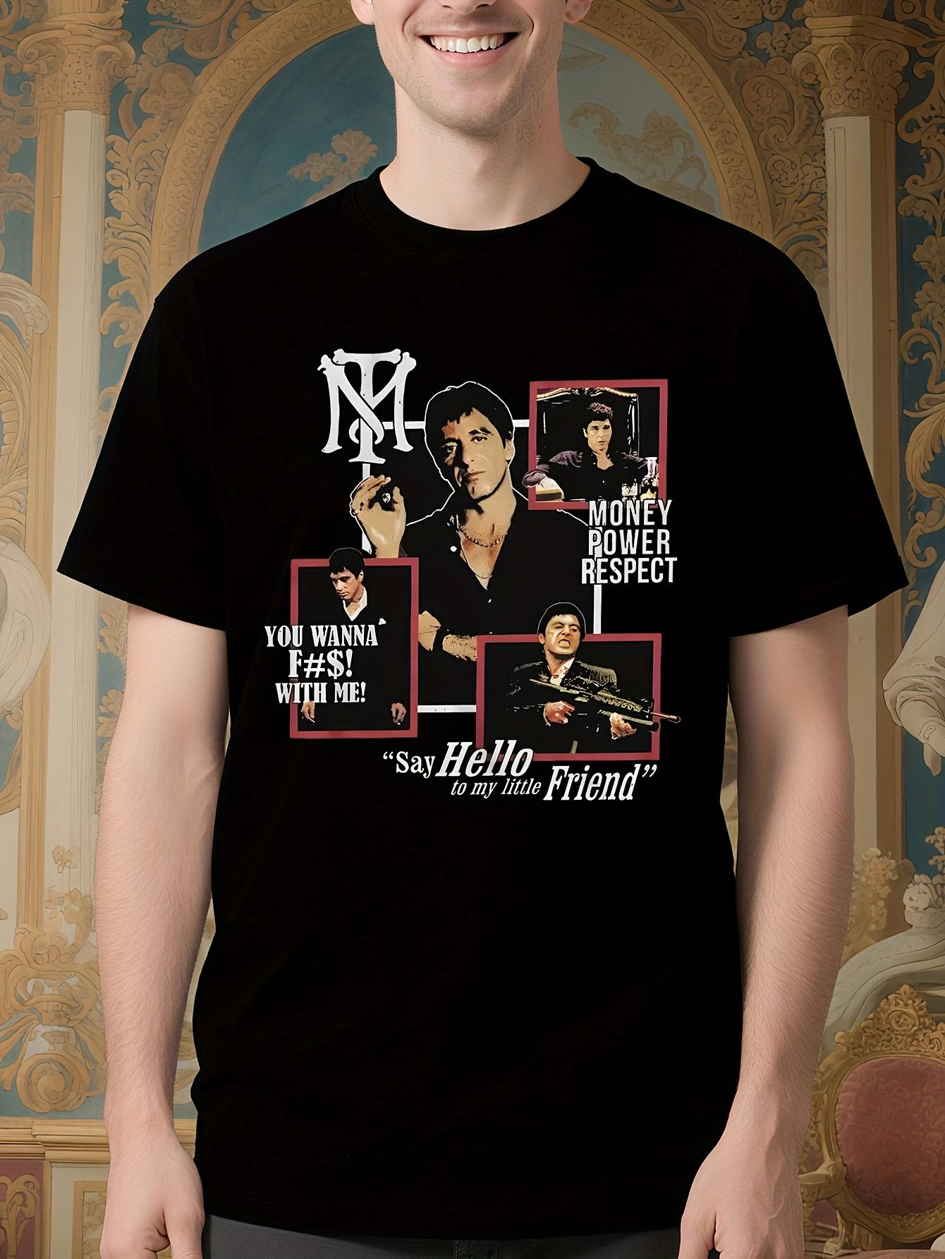 Creative Scarface Tshirt Men Crewneck 100% Cotton T Shirt... S
