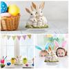 Easter Bunny Centerpieces For Tables Cute Bunny Family Easter Table Centerpiece 18cm/7inch Home Decoration Desk Sign Decor For