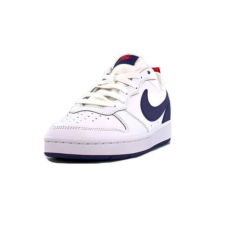 Nike Court Borough Low 2 GS Blanco Azul Real Profundo Zapatillas para Niños Rojo Universitario BQ5448-113