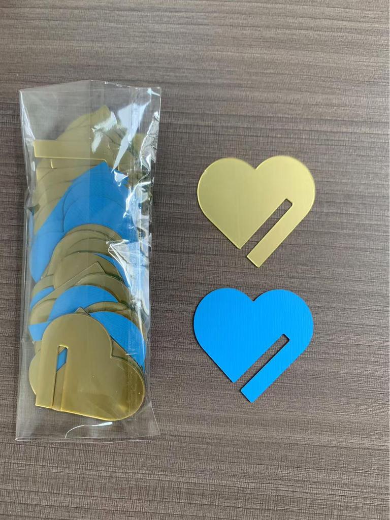 30 Runde Acryl-Getränkeanhänger für Hochzeiten & Partys - DIY Tassenranddekorationen