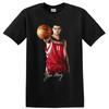 Yao Ming Houston Rockets Giocatore di Pallacanestro Posa Dinamica T-shirt Tee