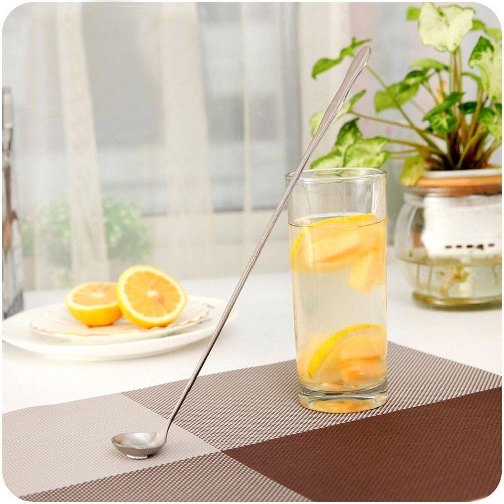 Kitchen Tools Stainless Steel Accessories Supplies Scoop Spoon Coffee Spoon Ice Cream Long Handle