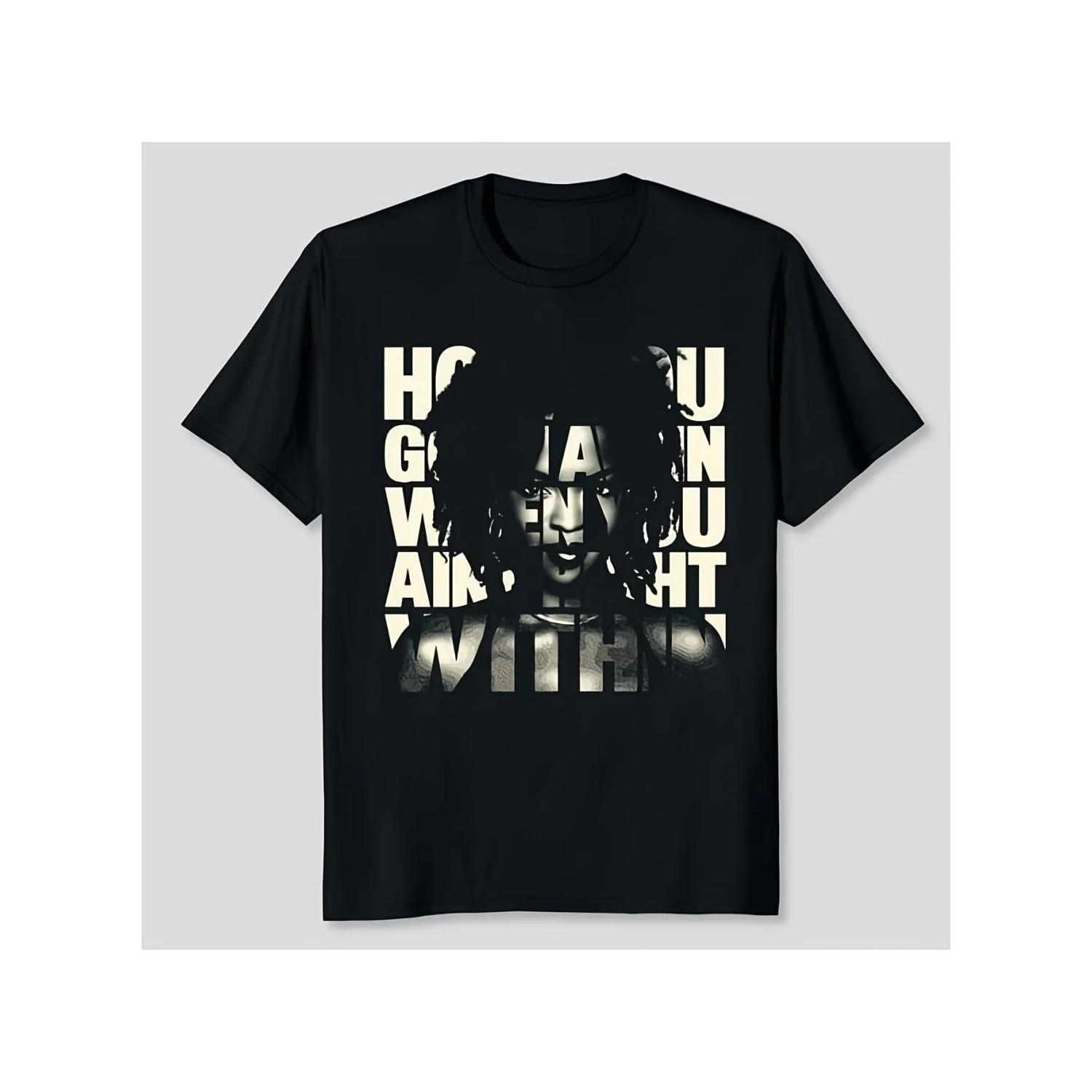 

Lauryns H Il Pattern T-shirt _ Men s and Women s Rock and Pop Music T-shirt, Round Neck Regular Pattern, Printed Pattern S чёрный