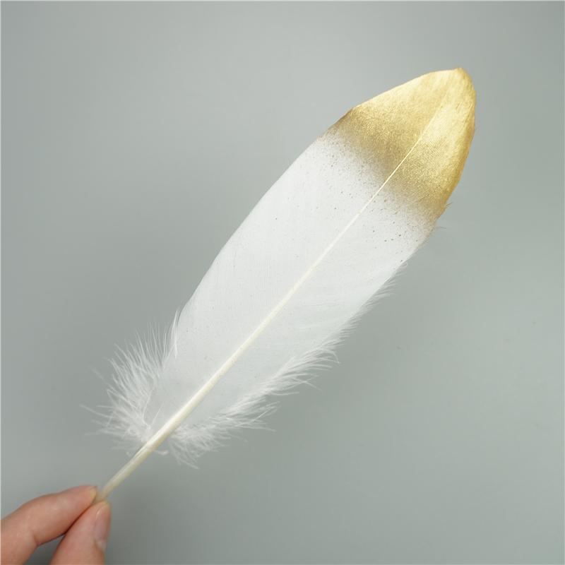10Pcs Golden Goose Feather 15-20cm Silver Swan Plumes Dream Catcher Accessories DIY Jewelry Creation Feather Holiday Decorations