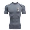 Angel Warrior  Men's Sports T-shirt Training Fitness Compression Shirt Rashgard Tops Quick Dry Short Sleeve T-Shirt