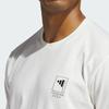 Adidas Soft And Comfortable Versatile Round Neck Short Sleeve T-Shirt Men Tops White JI9461