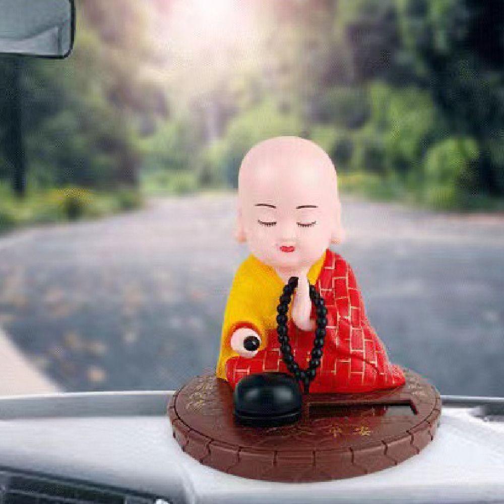Devout Prayer Solar Nodding Buddha Wealth Coming Knocking Wooden Fish Beating Wooden Fish Handcrafts Decorative