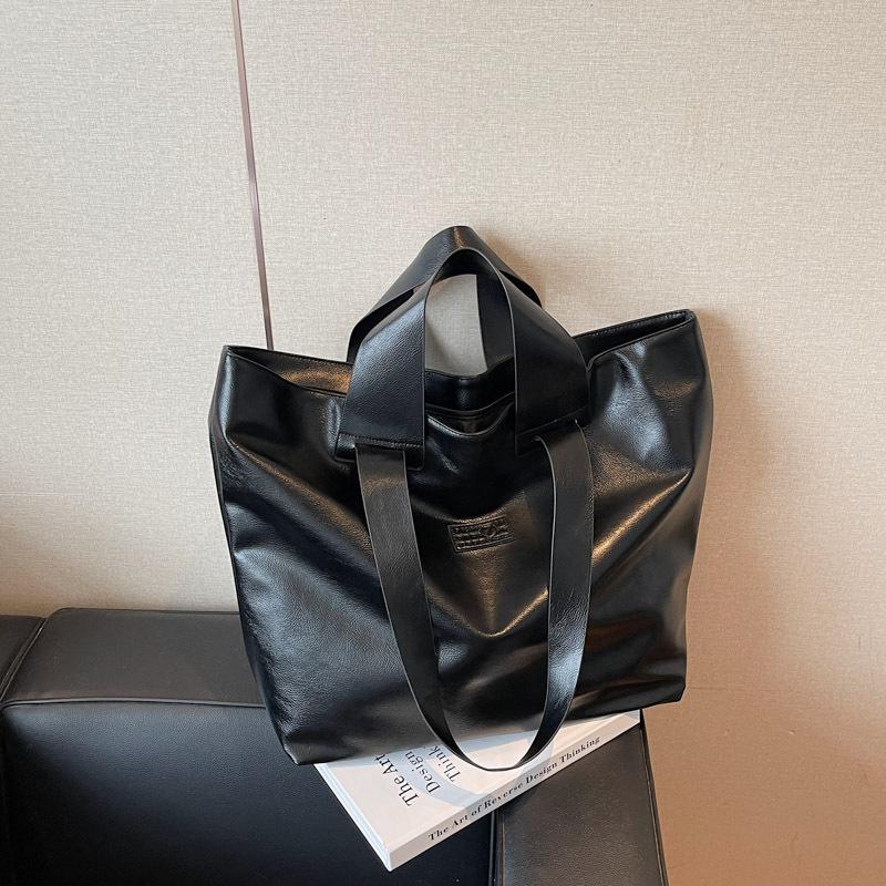 Large-capacity bag women's new fashionable and simple commuter bag trendy shoulder bag tote bag