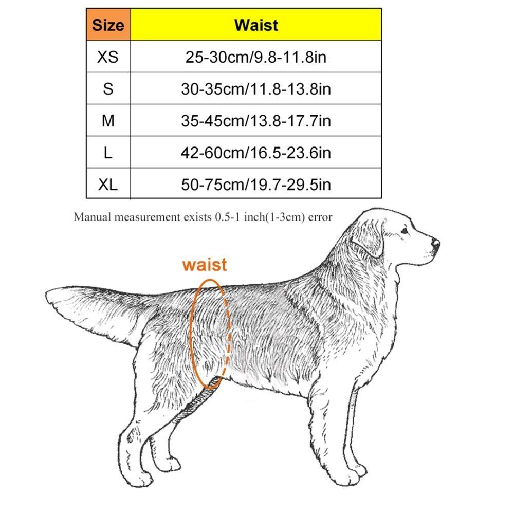 Soft Fabric Dog Sanitary Pant Adjustable Sticky Strap Pet Period Underwear  Dog Estrus