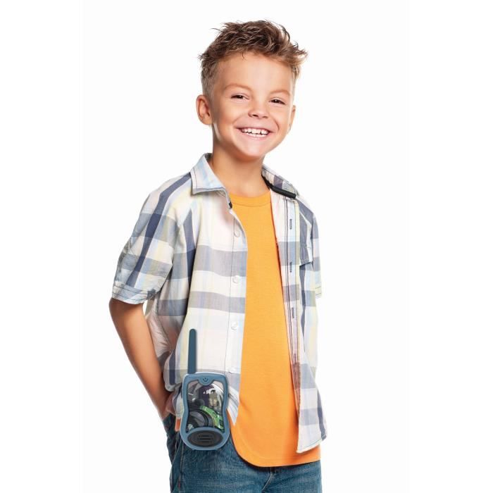 Talkies-Walkies LEXIBOOK - Buzz l'éclair - Portée 120m - Bleu - Enfant - Pile