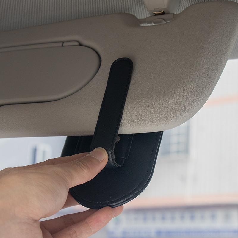 Car Sun Visor For BMW MiNi Cooper Business Card Holder CD DVD Organizer Storage Box Sunglasses Clip Stowing Tidying Bag