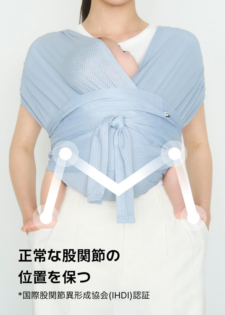 Konny Baby Carrier AirMesh Sling for Comes with Eco International Safety Stays Cool with Just One Mesh (Konny) Newborns, Pouch, Certification, (Mint)