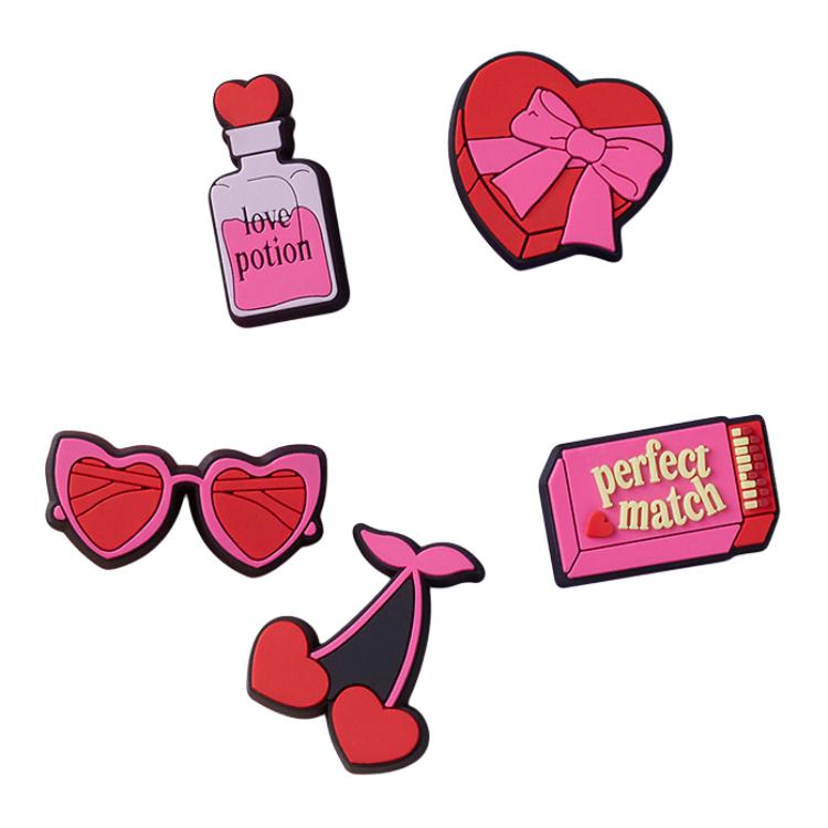 Crocs Letter Decoration PVC Shoes Unisex Shoes Red 10012958