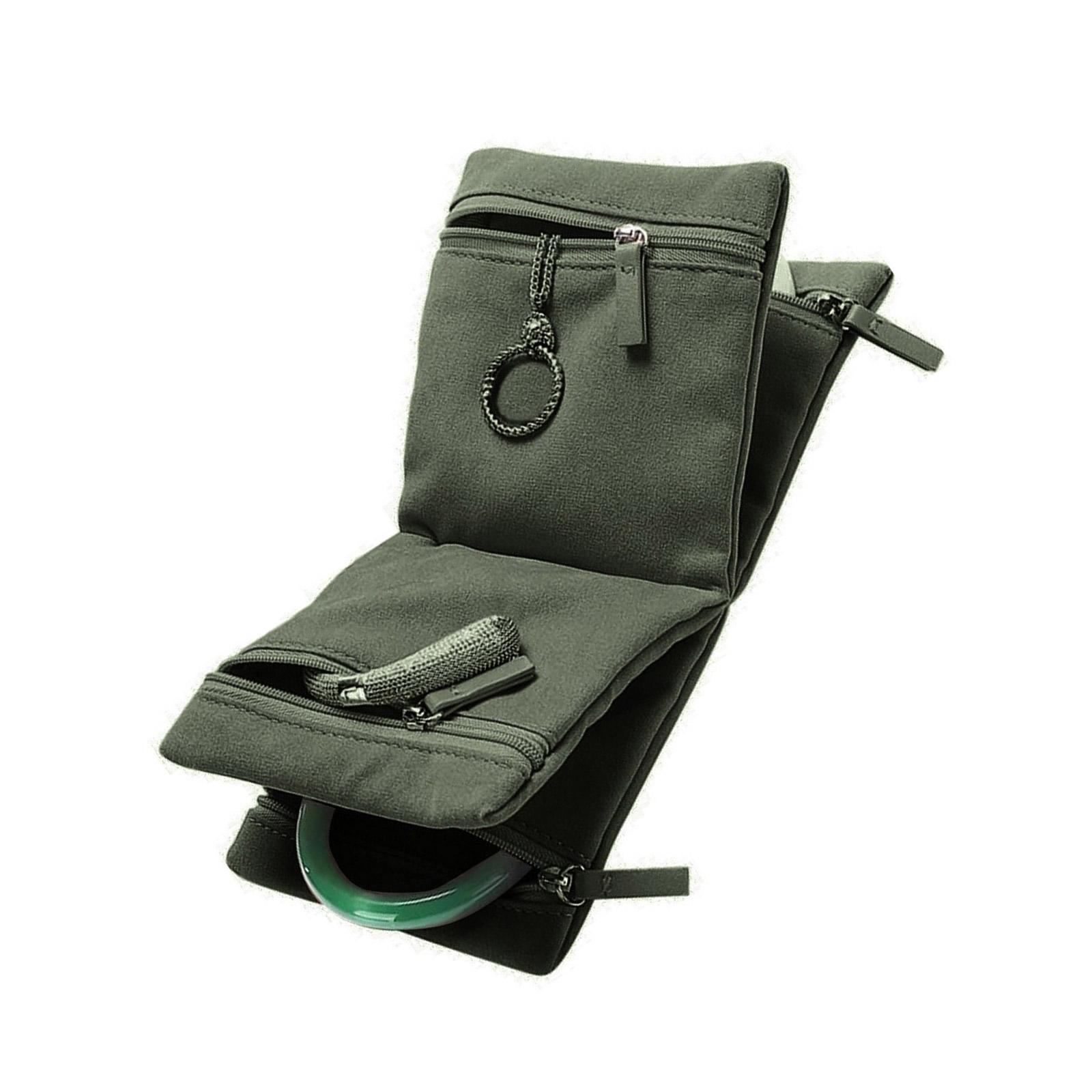 

Дорожные органайзеры для украшений для женщин, держатель для ожерелий и сумка для хранения серег розового цвета для модных путешественниц зелёный