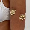 Vintage Simple Adjustable Upper Arm Cuff Bracelet for Women Fashion Pearl Starfish Open Bangle Armband Body Jewelry Accessories