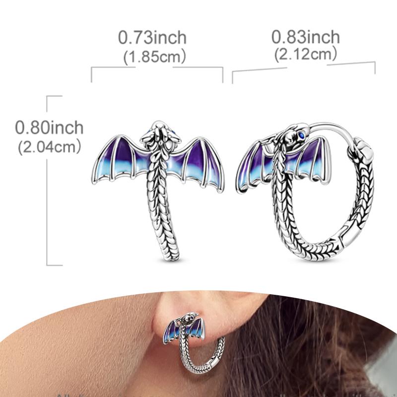 New 925 Silver Hoops Earrings For Woman Starlight Crystal Hoop Coil Earrings Eardrop With Zircon Fashion Jewelry Girls