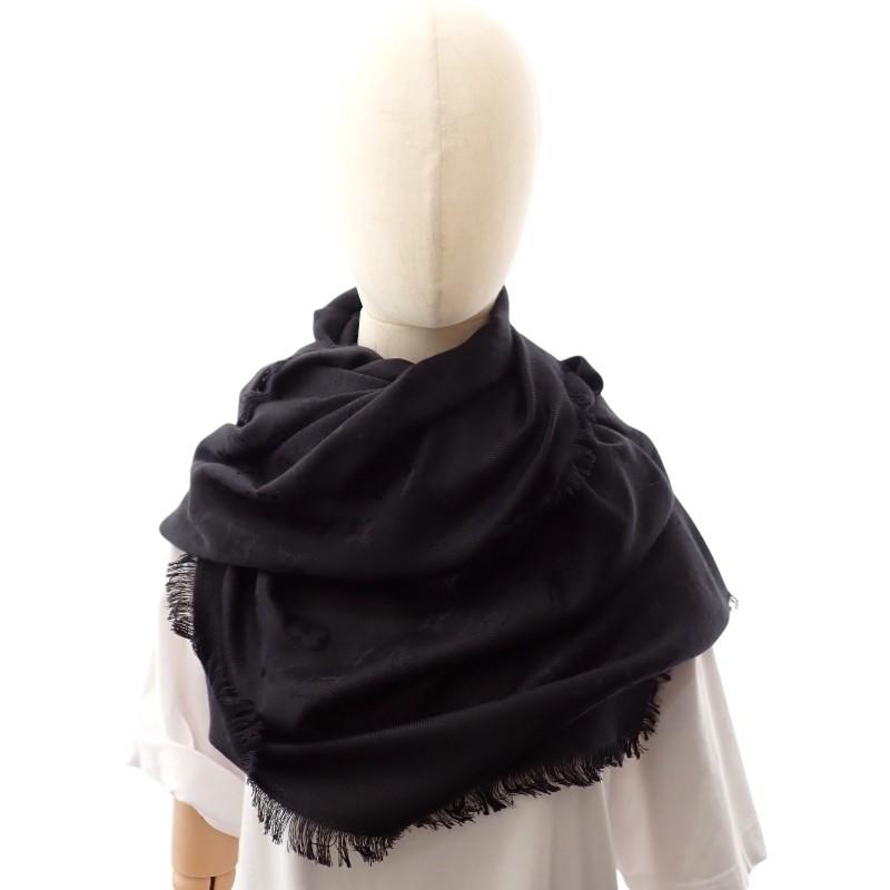 LOUIS VUITTON  402336 Stall black wool/silk Women