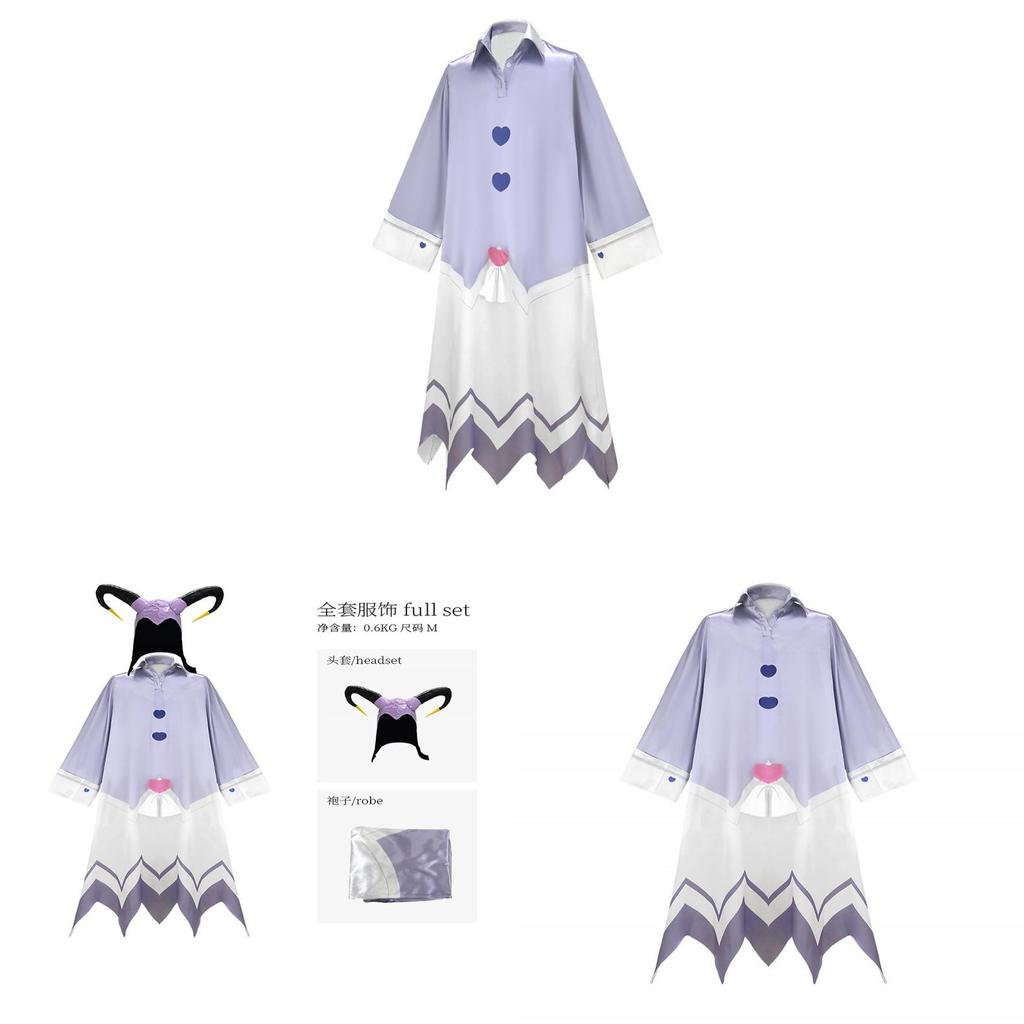 Hazbin Hostel Adam The Exorcist Cosplay Costume With Blue Pajamas For Anime Role Play Fans