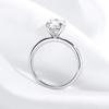 Smyoue 18k Plated 2/3ct Moissanite Diamond Ring for Women Oval Fancy Cut Bridal Sets Solitaire Wedding Promise Band 925 Silver