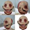Mask Halloween Haunted With Blood And Sharp Teeth For Ghostly Play Costume