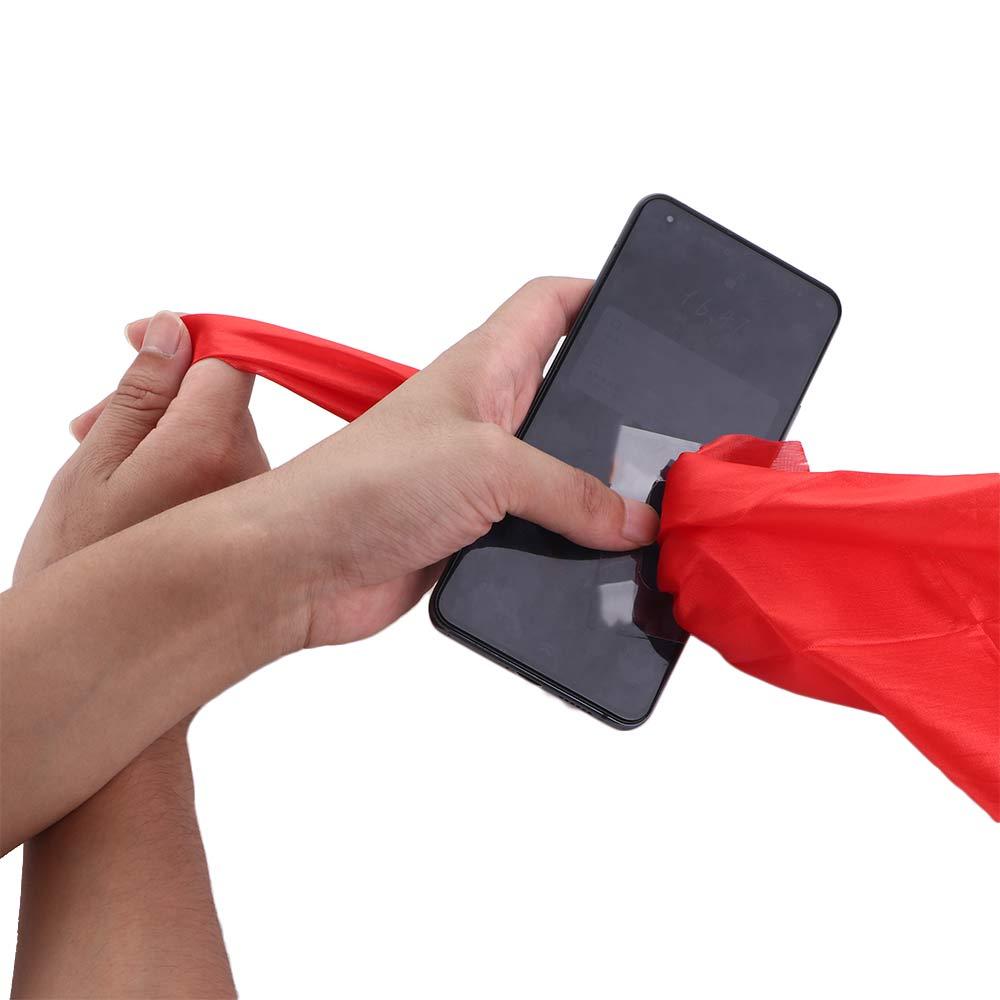 Do Interactive Through Phone Silk Magic Trick Silk Kerchief Magic Through Phone Magic Tricks Silk