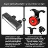 15 Modes USB Rechargeable Bike Light, 2000 Lumens Aluminum Alloy High Bright Bicycle Headlamp