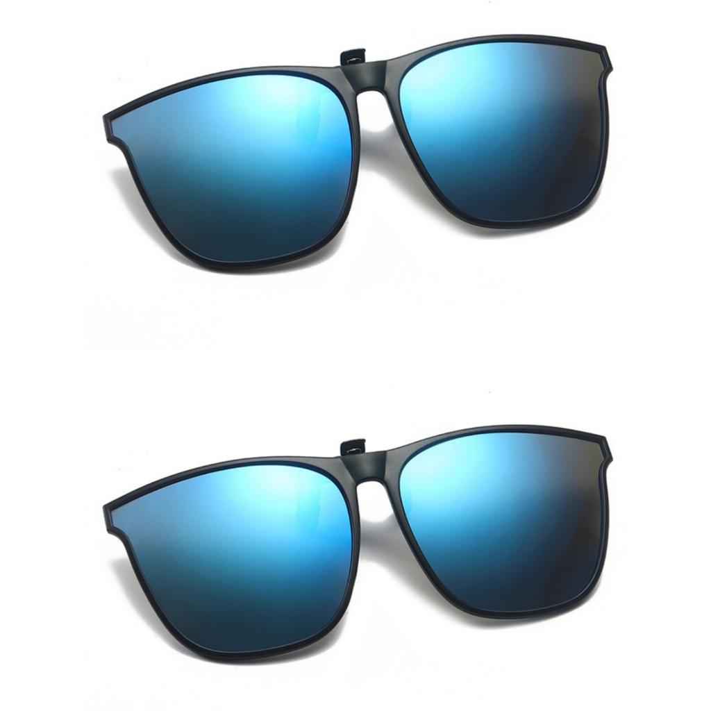 New PC Clip Sunglasses for Outdoor Fishing Driving Day Night Use Durable Lightweight UV Protection