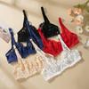 Sutien Mărimi Mari Fără Burete Femei Modă Sutien Ultra Subțire Transparent Sexy Un Strat Dantelă Lenjerie Femei