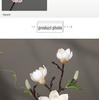 Large Magnolia Artificial Flower Bouquet for Living Room - High-End Floor Stand Floral Decoration