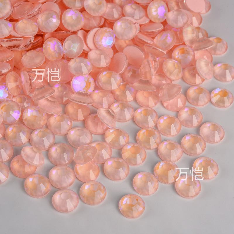Nail Art Luminous Flat Bottom Diamond Glass Crystal Fluorescent Diamond Diy Rhinestone Nail Jewelry Accessories