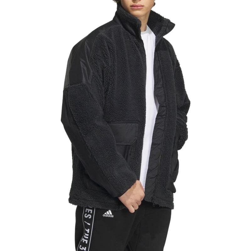 adidas Warding Oversized Boa Full-Zip Jacket Unisex Black IK7341