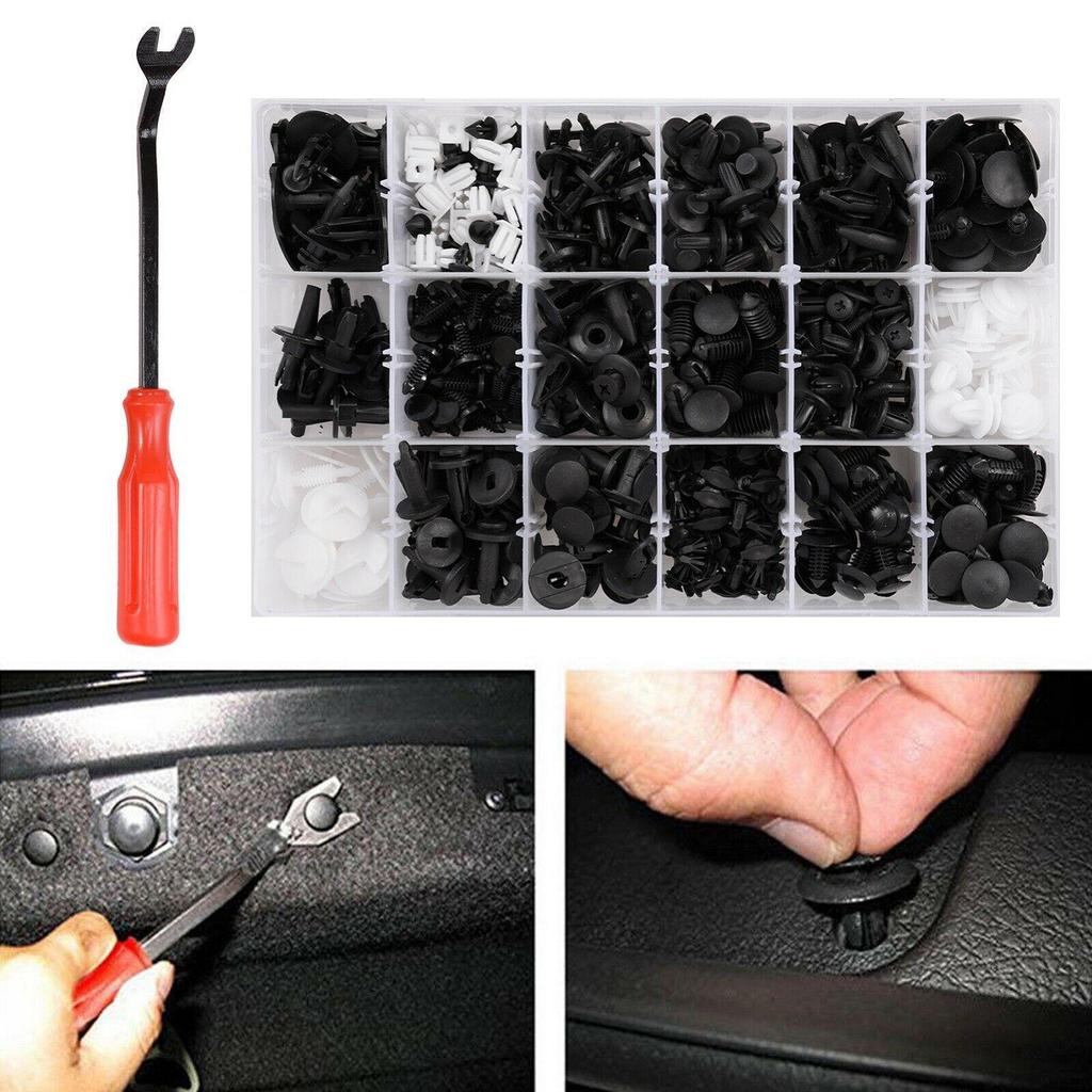 500-Piece Car Clip Set for Fender Liners, Door Panels, Bumpers