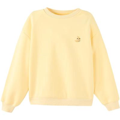 DEESHA Girls' Fleece-Lined Loose Long-Sleeve Sweatshirt