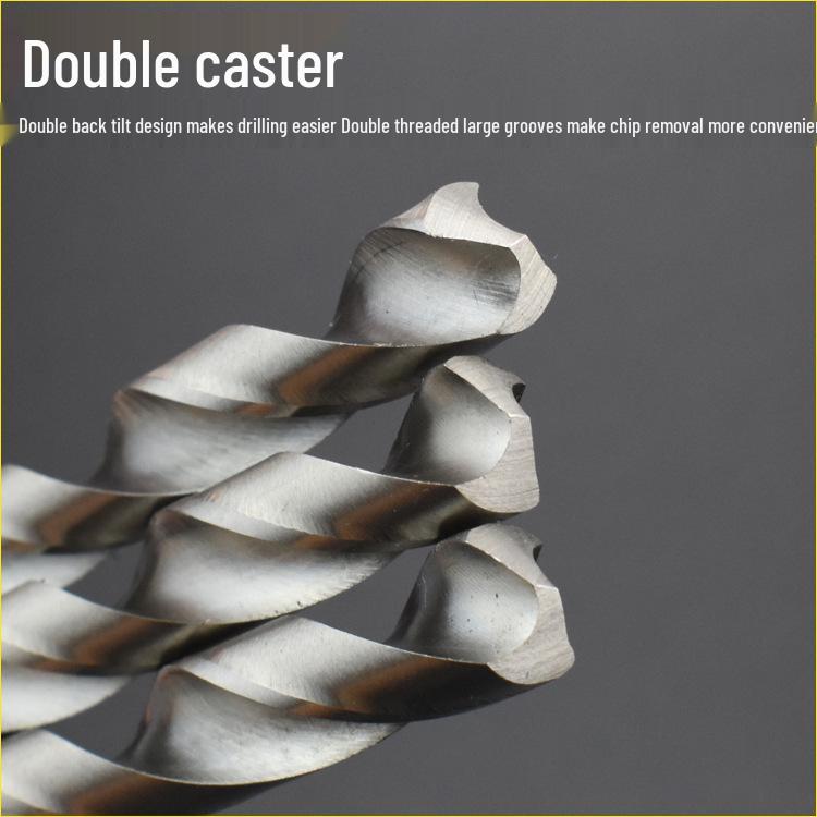 White High-Speed Steel Twist Drill Bit for Wood Carving, Straight Shank, 0.3–12.9mm