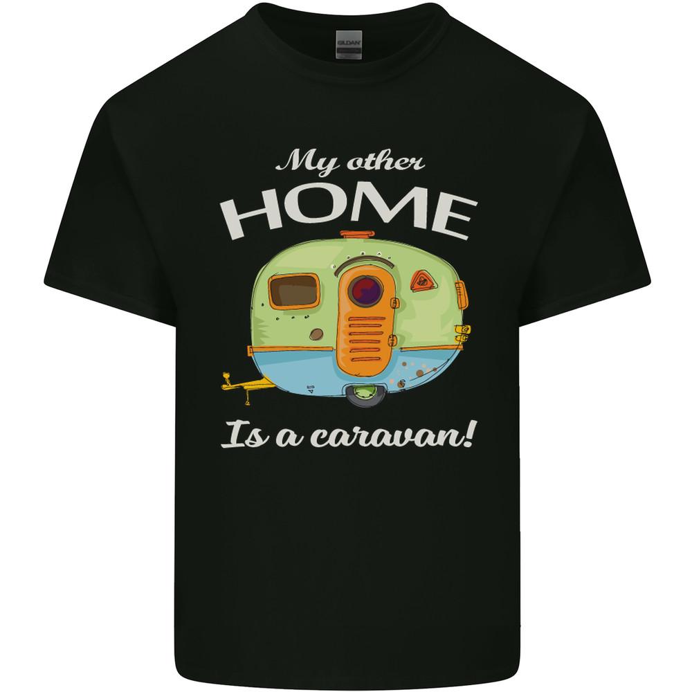 My Other Home Is a Caravan Caravanning Mens Light Cotton T-Shirt Unisex T-Shirt S