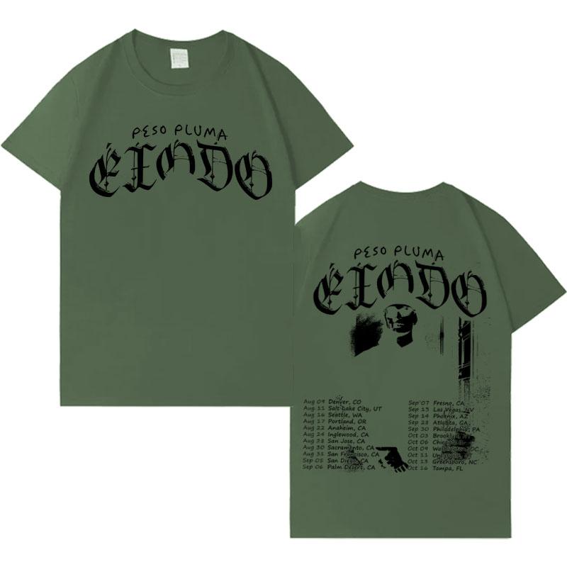 

Rapper Peso Pluma Hip Hop Harajuku Graphics Short Sleeves Tshrits Hipster Mens Casual Cotton Oversized Aesthetic Gothic Clothing 3XL