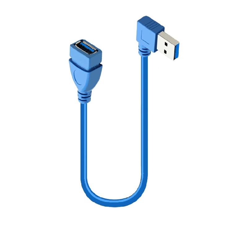 

USB 3.0 A Male to A Female Extension Wire 90 Degree Quick Charging & Fast Data Transmission Cable for Scanners,Keyboards