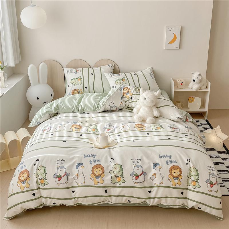 3Pcs Vintage Floral Plaid Pattern Duvet Cover Set 100% Cotton Ultra Soft Comforter Cover with Zipper Flowers Queen Bedding Set