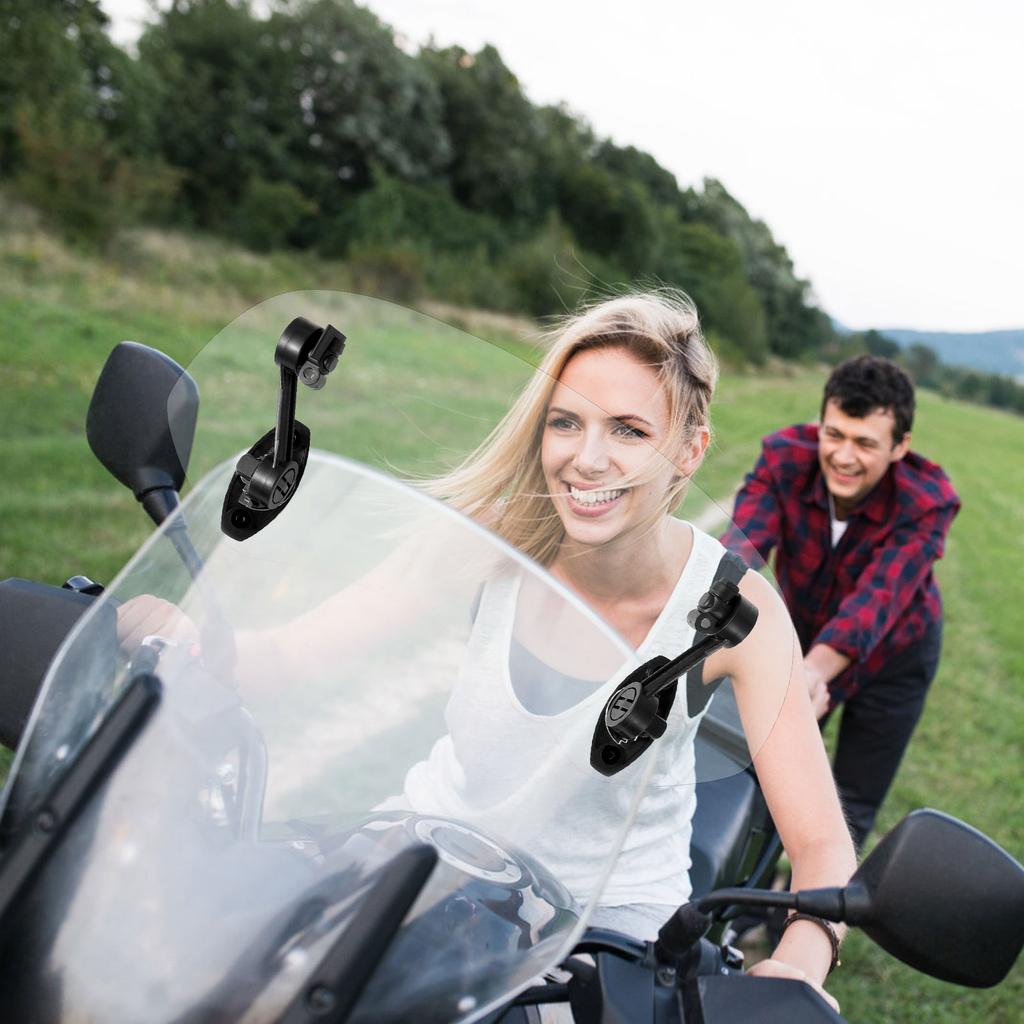 Motorcycle Windshield Adjustable Motorbike Universal Clear Windshield Reusable Transparent Motorcycle Modified Wind Deflector