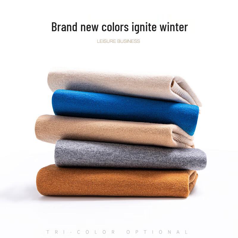 

Hengyuanxiang Women s 100% Wool Half-Turtleneck Sweater L