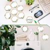 60 Pcs Simply Boho Hexagons Cutouts for Plant Themed Classroom Bulletin Board Decor Greenery and Wood Grain for Farmhouse Rustic Classroom Décor