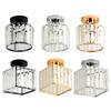 Lustre Moderne en Cristal à 3 Ampoules Douille E27 Lampe de Plafond pour Chambre à Coucher Lampe Suspendue pour Salon Chambre à Coucher Cuisine Couloir