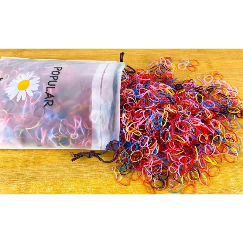 2000pcs/lot Children Transparent Hair Rubber Bands for Bracelets Baby Elastic Small Hair Tie Gum Kids Hair Beads Hair Accessorie
